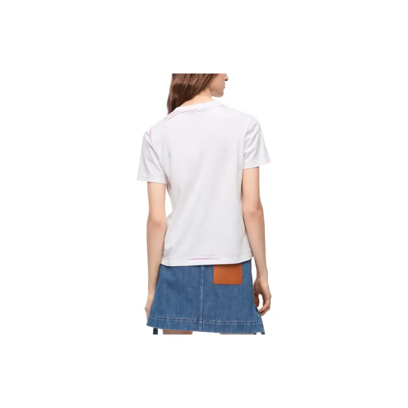 LOEWE Logo Printed Crewneck T Shirt-3