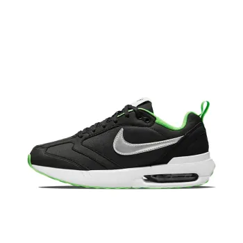 Nike Air Max Dawn Low Top Kids' Running Shoes Black Green Teenagers