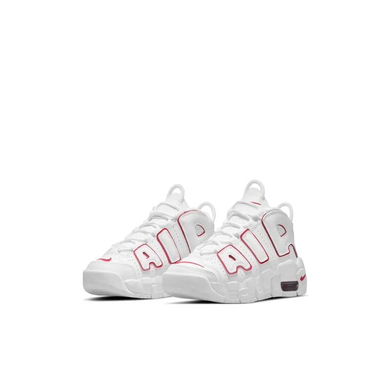 Nike Air More Uptempo White Varsity Red Outline PS-2