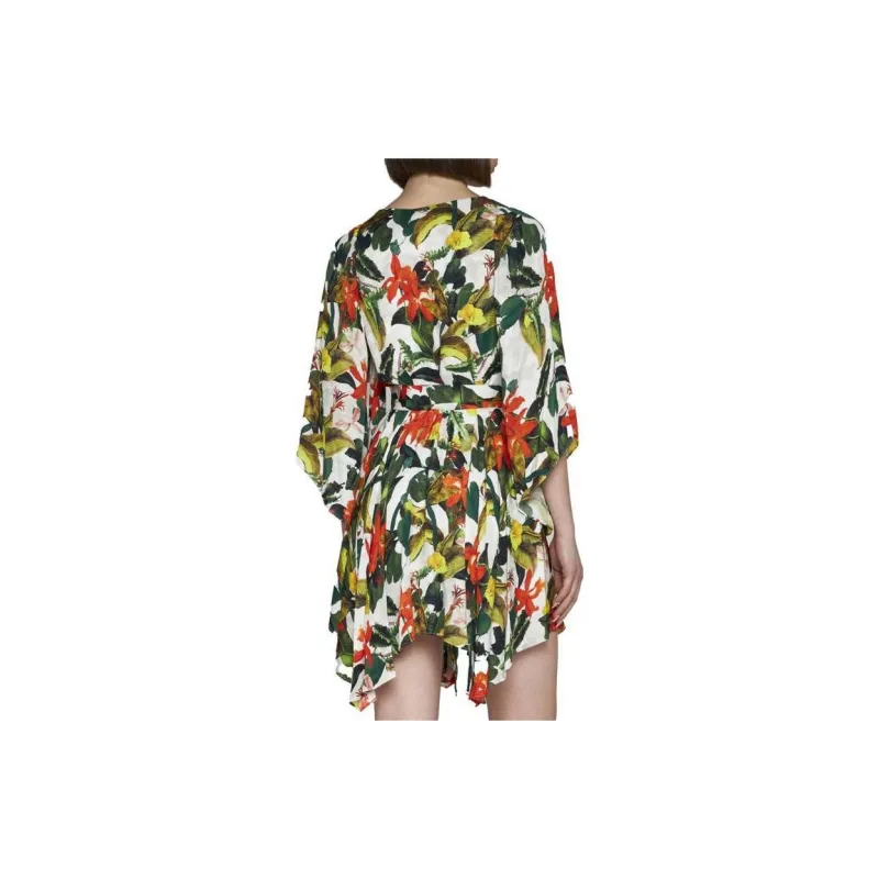 Alice + Olivia Marva Floral print Belted Minidress-4