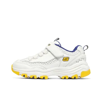 Skechers Kids Lifestyle Shoes White Yellow Teenagers