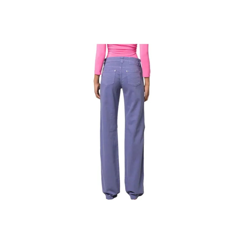 Blumarine Low-Rise Flared Cargo Jeans-3