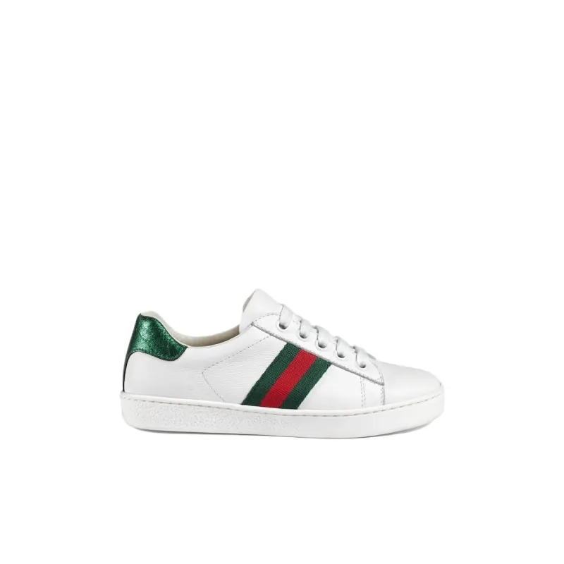 GUCCI Kids Web-trim Low-top Sneakers-1