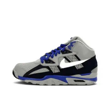 Nike Air Trainer SC Cushioning Anti Slip And Wear Resistant High Top Running Shoes Men's Gray Blue