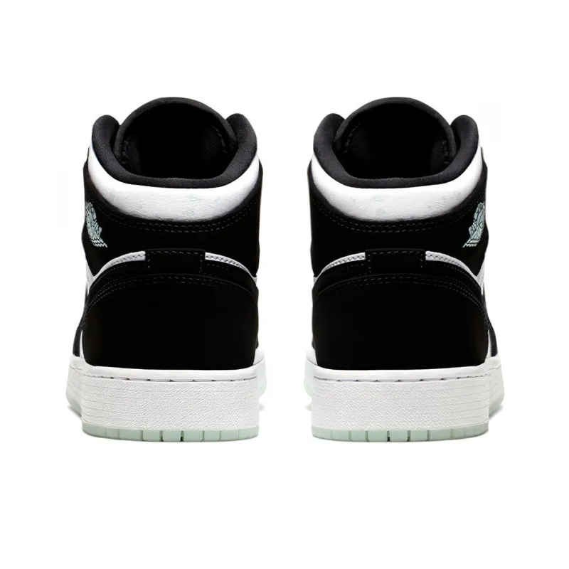 Jordan 1 Mid White Black Teal Tint GS-5