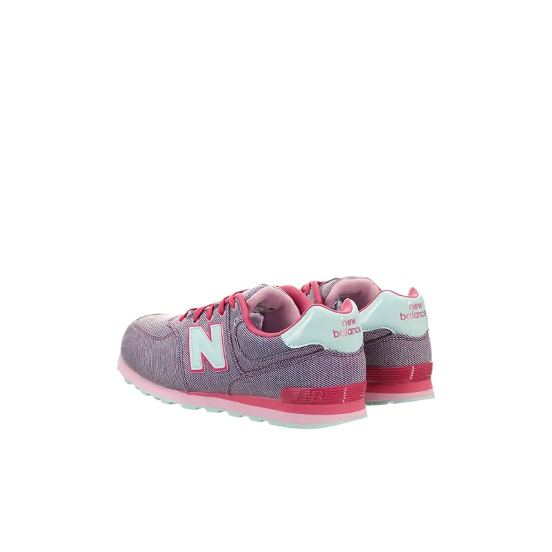 New Balance NB 574 Cushioning Abrasion Resistant Breathable Kids Lifestyle Shoes Fuchsia Kids'-2
