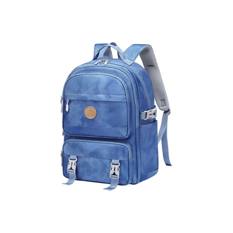 V.NINE Fabric Backpack Large Size Unisex Sky Blue/Sky Pink-0