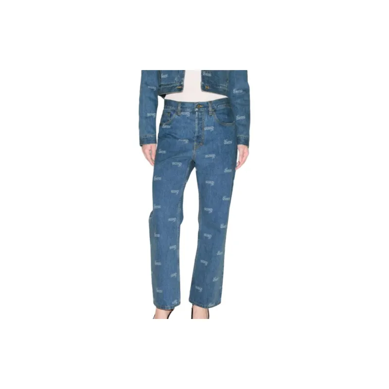 GUCCI Eco Lasered Denim Jeans 'Light Blue'-1