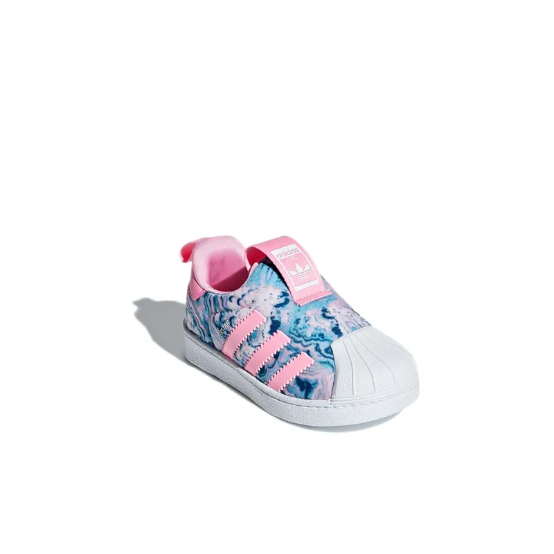 Adidas Originals Superstar Series 360 I Slip-Resistant Anti-Kick Low-Top Skateboard Shoes Soft Pink Infant And Toddler-2