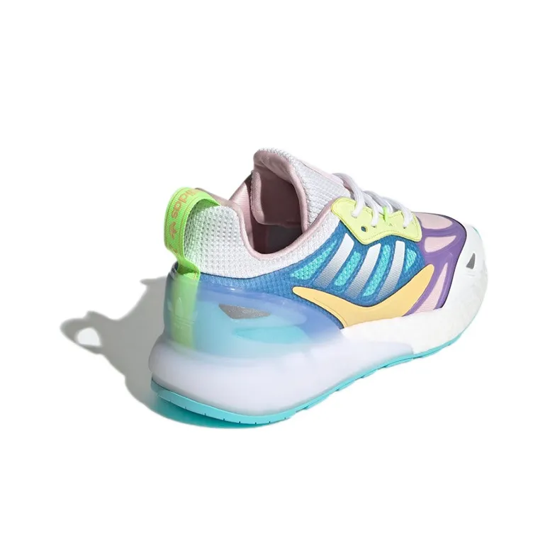 Adidas Originals ZX 2K BOOST 2.0 Slip Resistant And Breathable Low Top Kids Lifestyle Shoes Teenagers-3