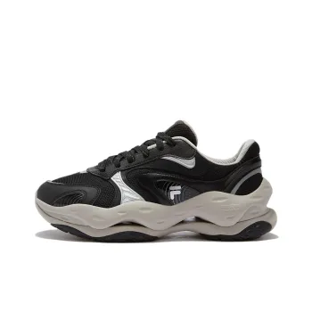 FILA FUSION Cheese Cheese Anti Slip Wear Resistant Low Top Casual Shoes Men's Black