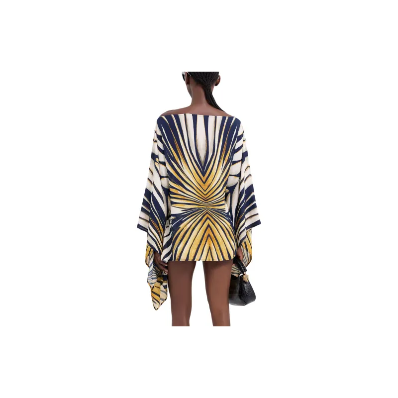 Roberto Cavalli Ray Of Gold Print Kaftan-2
