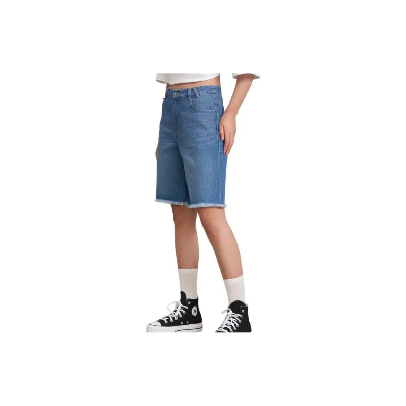 Converse Denim Shorts Women's Blue-4