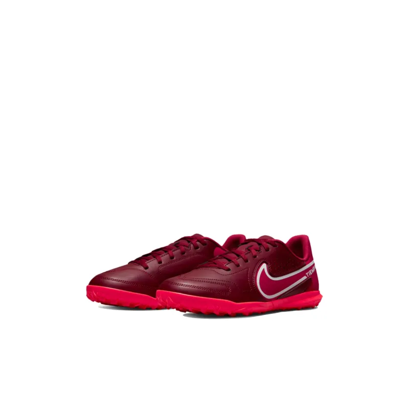 Nike Tiempo Legend 9 Slip Resistant Cushioning Abrasion Resistant Lightweight Low Top Kids' Soccer Shoes Red Kids'-2