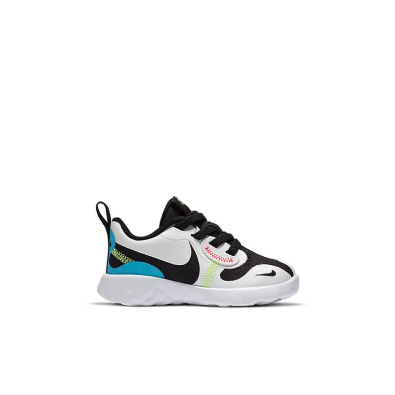 Nike Renew Lucent 2 Low Top Toddler Shoes Black White Blue Infant And Toddler-1