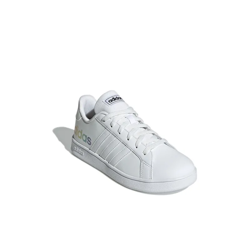 Adidas Neo GRAND COURT K Abrasion Resistant Low Top Skateboard Shoes Pure White Kids'-2