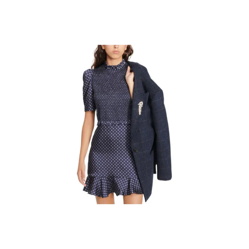 Sandro Short Sleeved Dresses Women's Dark Blue-3