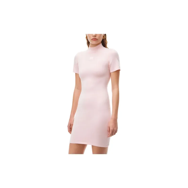 Alexander Wang Logo embossed Mini Knitted Dress-3
