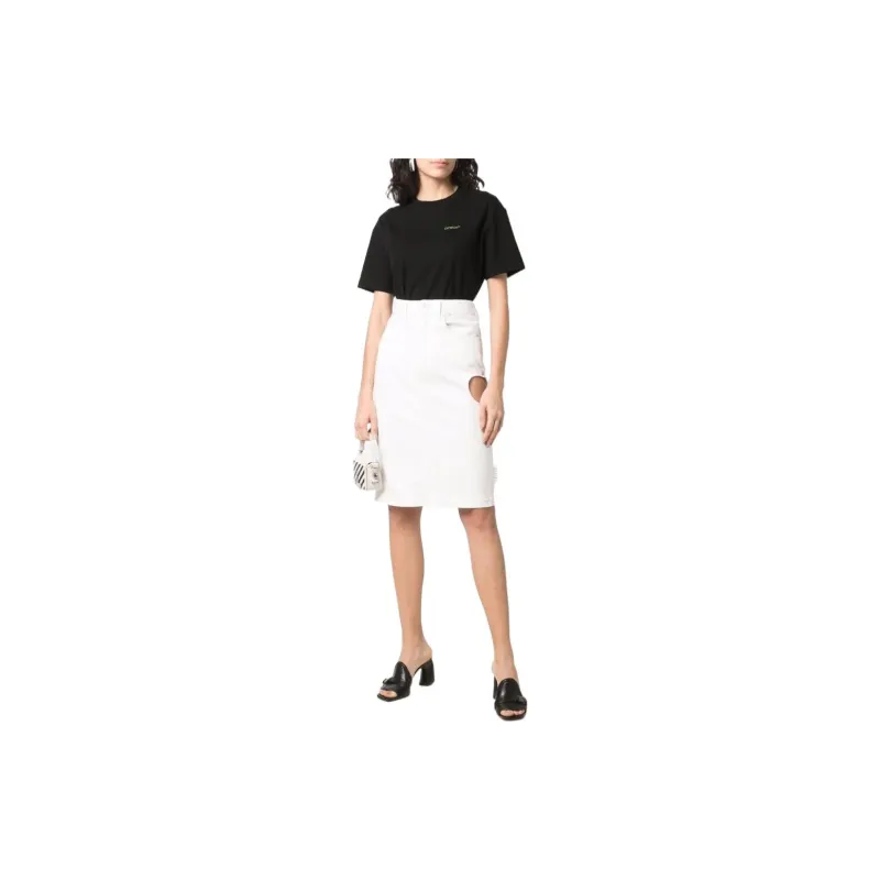 OFF WHITE Casual Long Skirts Women's White-1