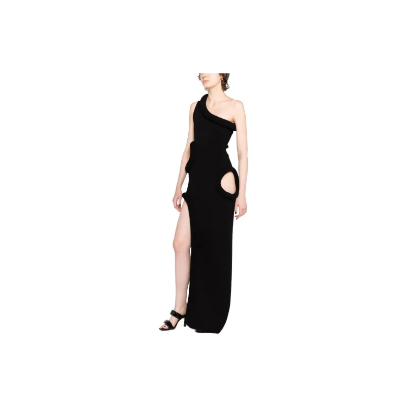 OFF WHITE Cut Out One Shoulder Dress-3