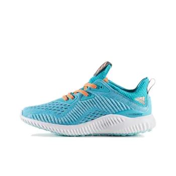 Adidas AlphaBounce J Cushioned Wear-Resistant Slip-Resistant Low-Top Kids' Running Shoes Blue Teenagers