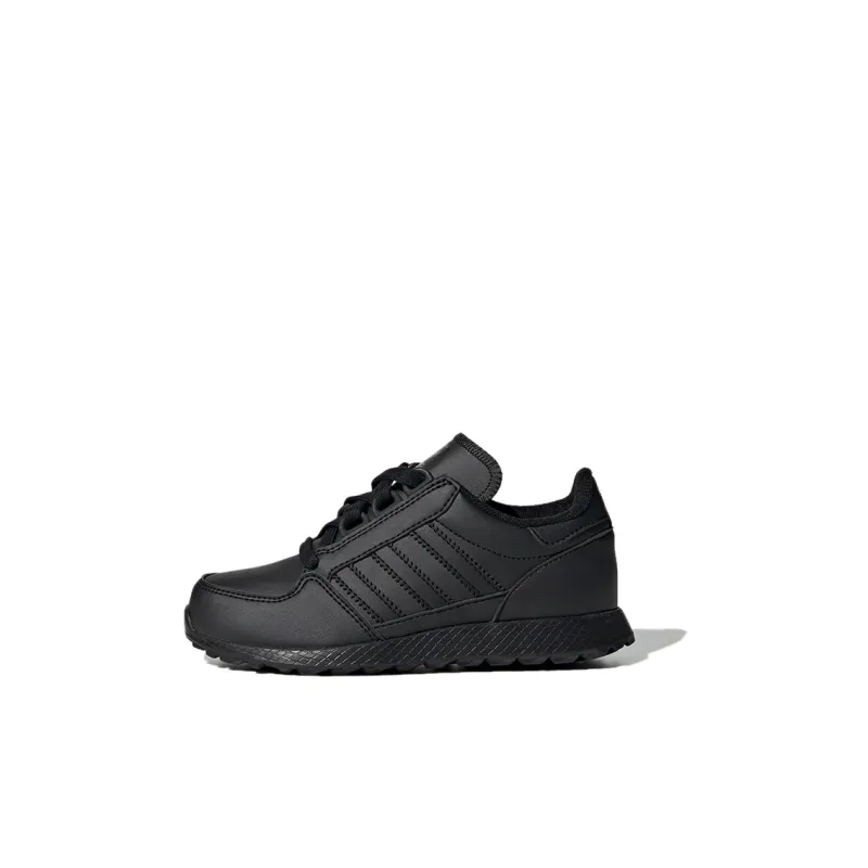 Adidas Originals Forest Grove Abrasion Resistant Low Top Kids Lifestyle Shoes Black Children Aged 3 7 Years Old-0