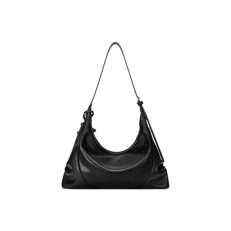 JUST STAR Artificial Leather Shoulder Bag, Crossbody Bag, Handbag Medium Size Women's Black White Brown-2