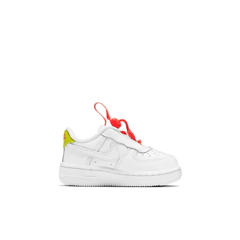 Nike Air Force 1 Toggle Low-Top Skateboard Shoes White Red Yellow Infant And Toddler-1