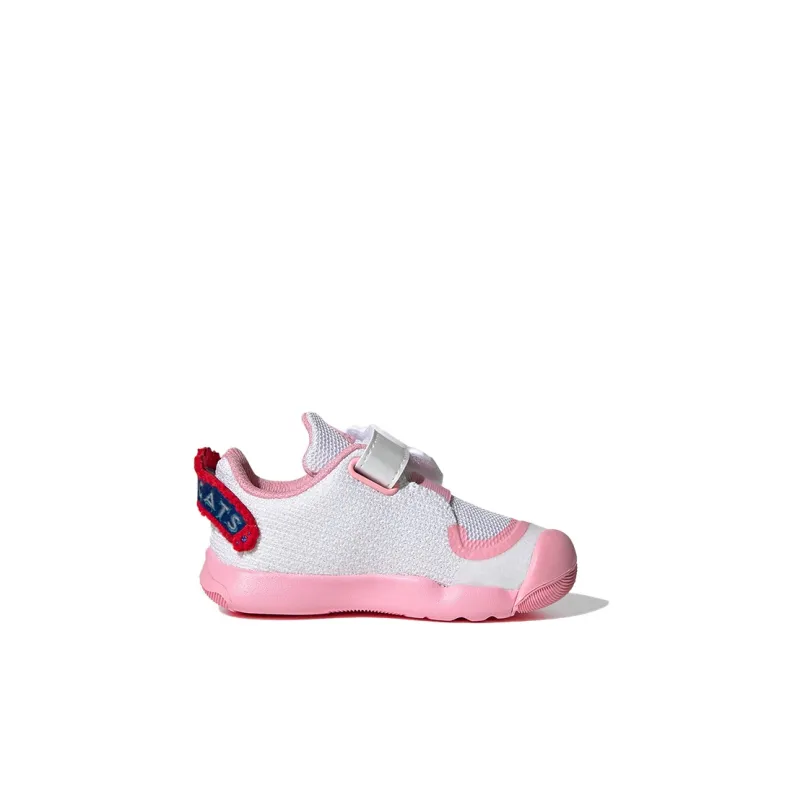 Adidas Activeplay Anti Slip Wear Resistant Low Top Toddler Shoes White Pink Infant And Toddler-1