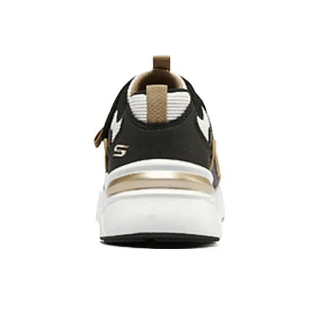 Skechers Girls Slip Resistant Cushioning Kids Lifestyle Shoes Black Gold Teenagers-3