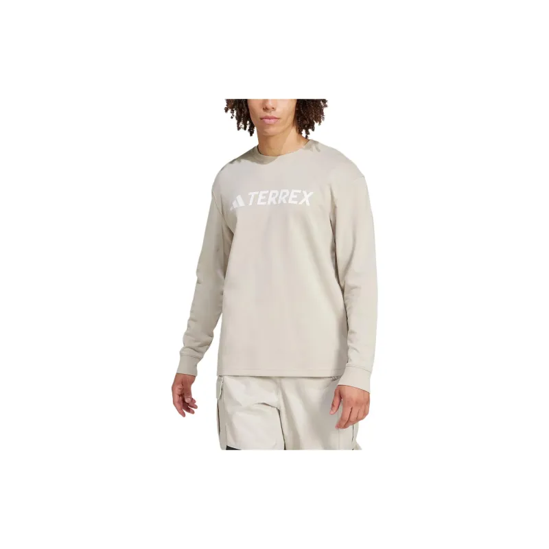 Adidas Terre XPERIOR AEROREADY T SHIRT T Shirt Unisex Light Sesame Earth Gray-1