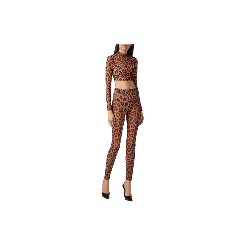 PHILIPP PLEIN Leopard print Cropped Top-1