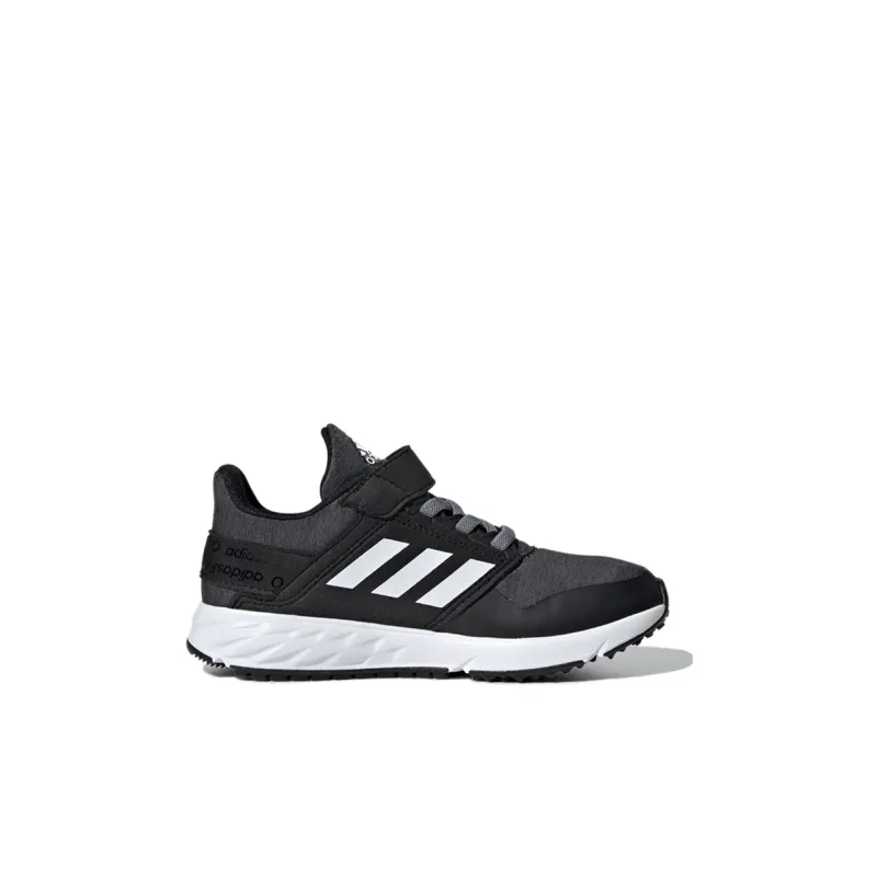 Adidas Fortafaito El K Breathable Low Top Running Shoes Black Gray Kids'-1