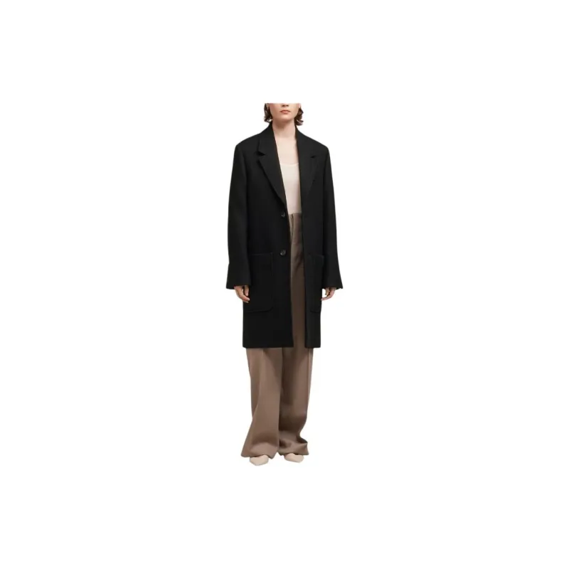 AMIPARIS Single breasted Wool Coat-2