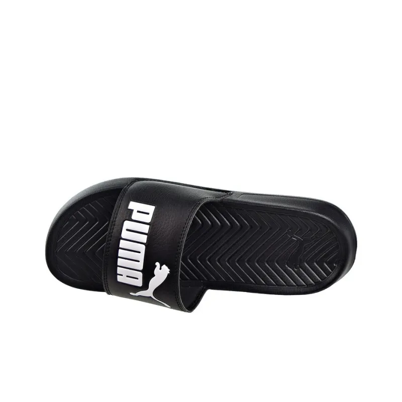 PUMA Popcat Anti Slip Wear Resistant Kids' Slippers Black Teenagers-3