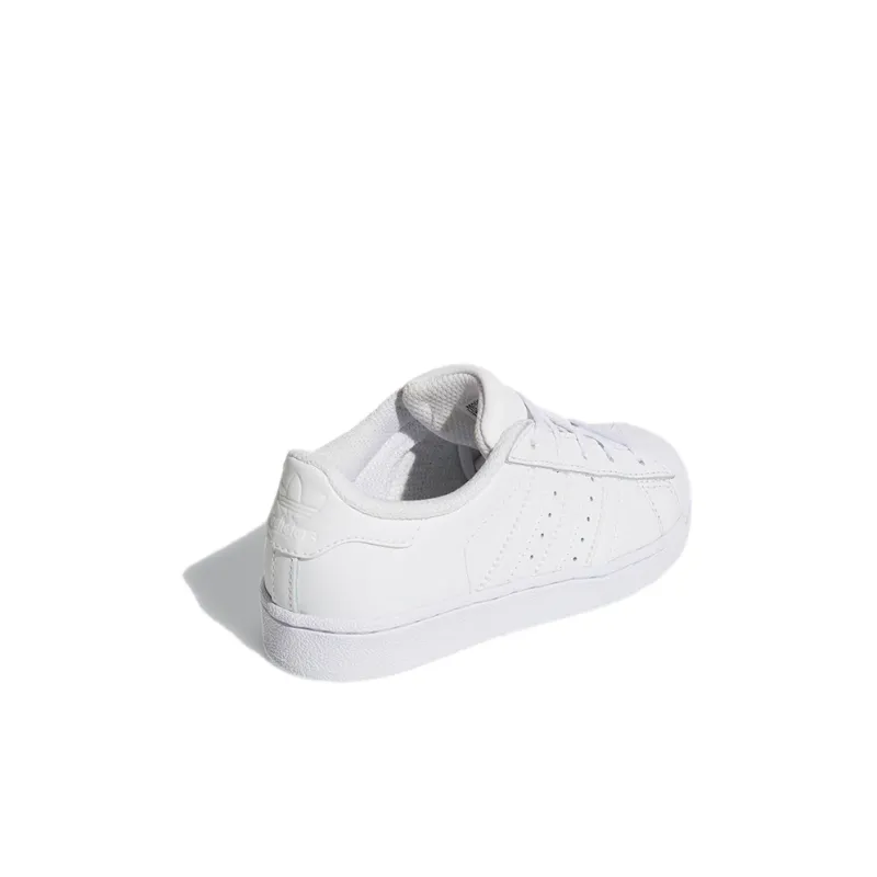 Adidas Originals SUPERSTAR Abrasion Resistant Low Top Skateboard Shoes Pure White Children Aged 3 7 Years Old-3
