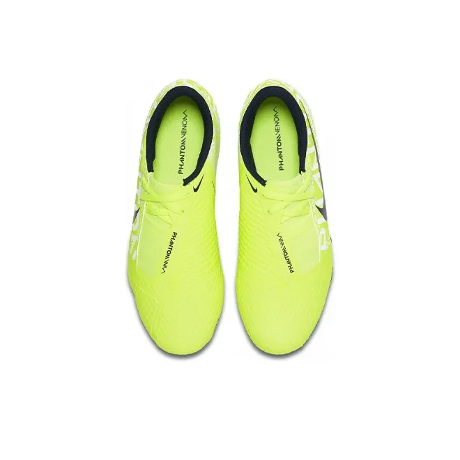 Nike Phantom Venom Slip-Resistant Cushioning Wear-Resistant Low-Top Soccer Shoes Green Black Kids'-3