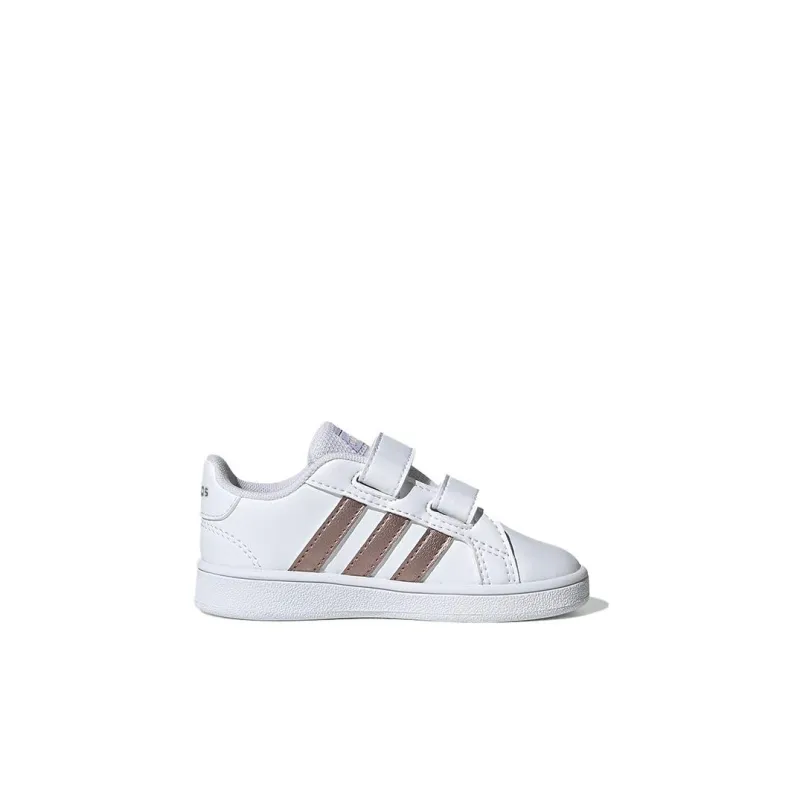 Adidas Neo GRAND COURT Shock Absorbers Low Top Skateboard Shoes White Infant And Toddler-1