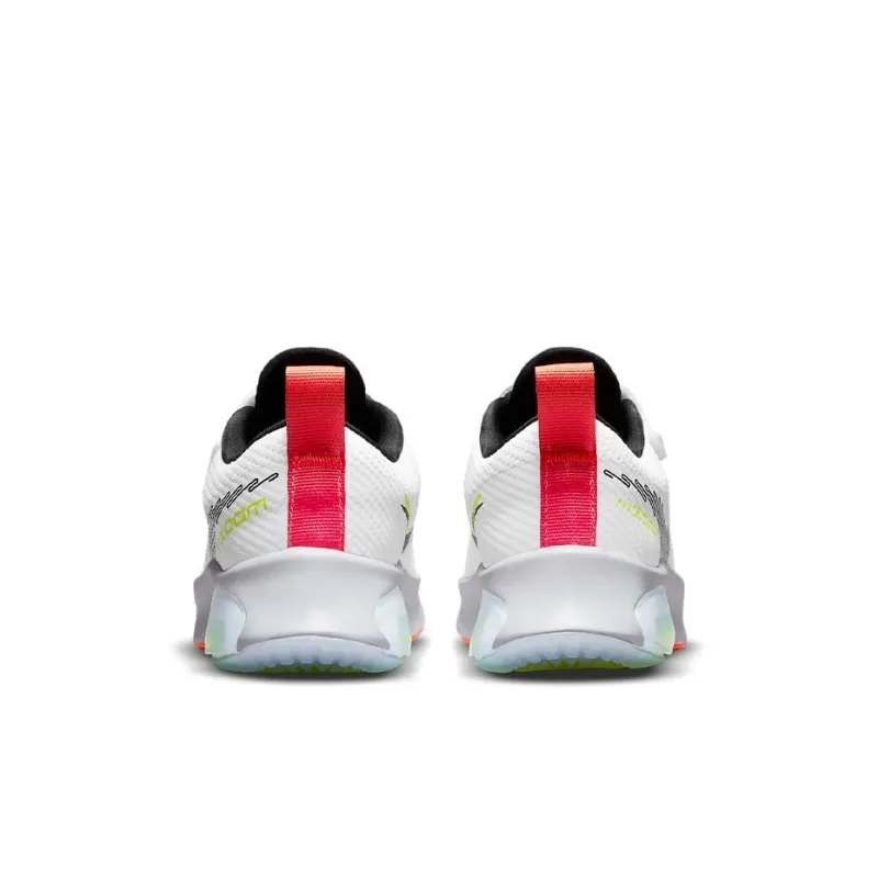 Nike Air Zoom Arcadia Low Top Running Shoes White Black Red Children Aged 3 7 Years Old-4