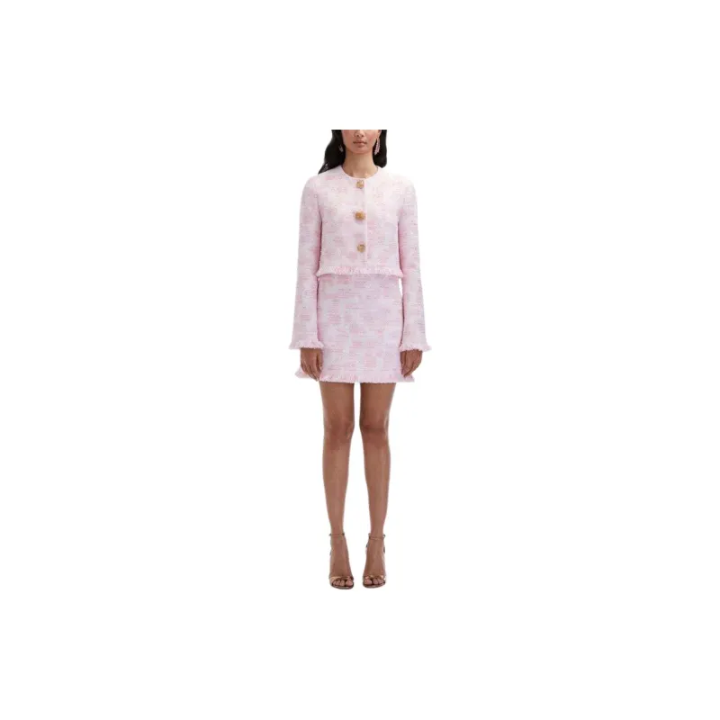 Oscar De La Renta Textured Tweed Jacket-1
