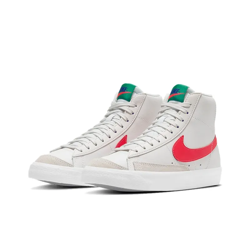 Nike Blazer Mid 77 GS Platinum Tint Bright Crimson-2