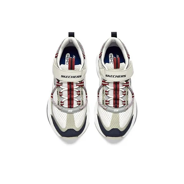 Skechers Slip Resistant Shock Absorbers With Abrasion Resistant Properties Low Top Casual Shoes White Teenagers-2