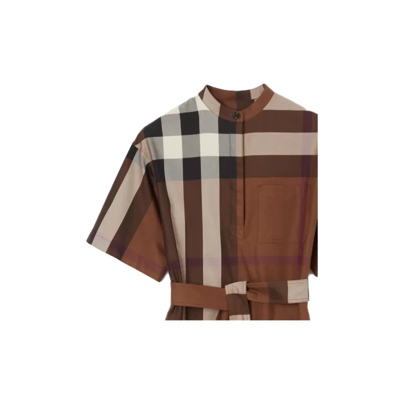 Burberry FW22 Short Sleeved Dresses Women's Khaki-1