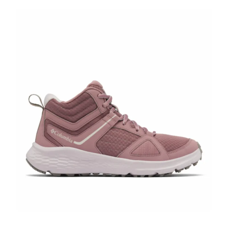 Columbia Novo Anti-Slip Wear-Resistant Mid-Top Trekking Shoes Women's Pink Purple-1