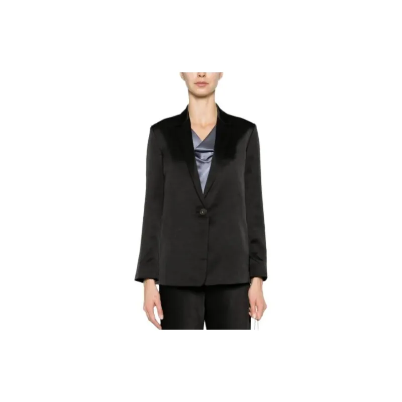 VINCE Single breasted Satin Blazer-1