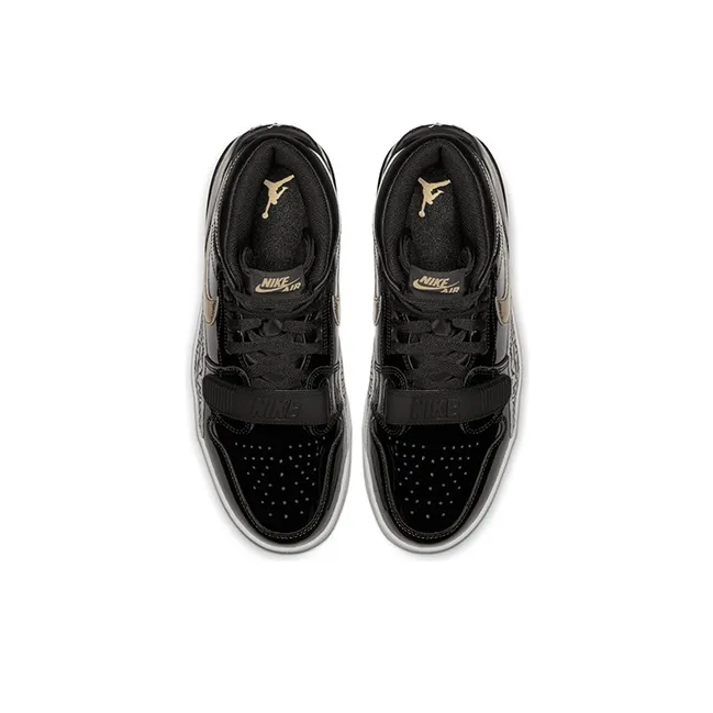 Jordan Legacy 312 Black Gold Patent GS-2