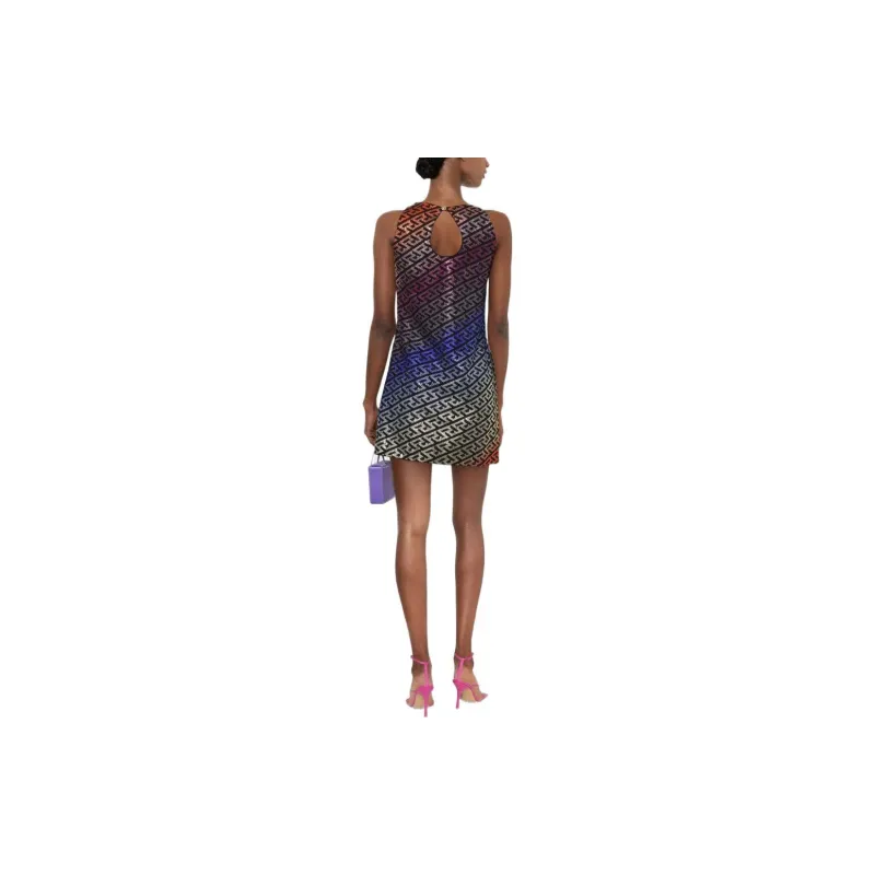 VERSACE VERSACE FW22 Sleeveless Dress Women's Multicolor-1