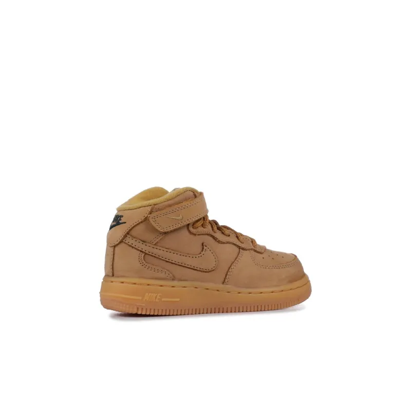 Nike Air Force 1 Mid Top Toddler Shoes Wheat Infant And Toddler-3
