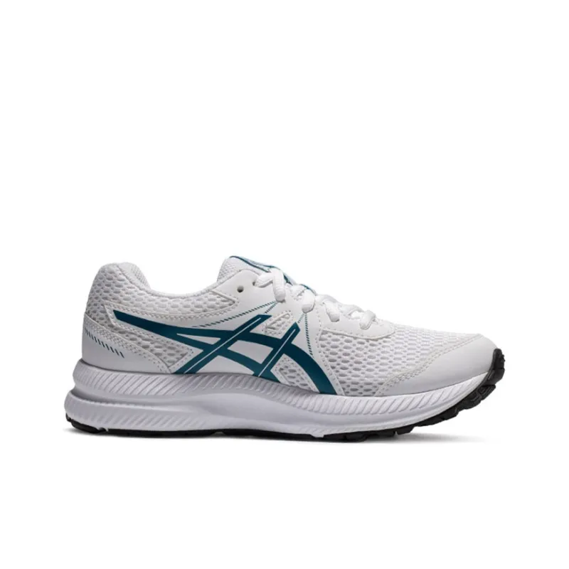 Asics Gel-Contend 7 Low-Top Kids' Running Shoes White Blue Teenagers-1