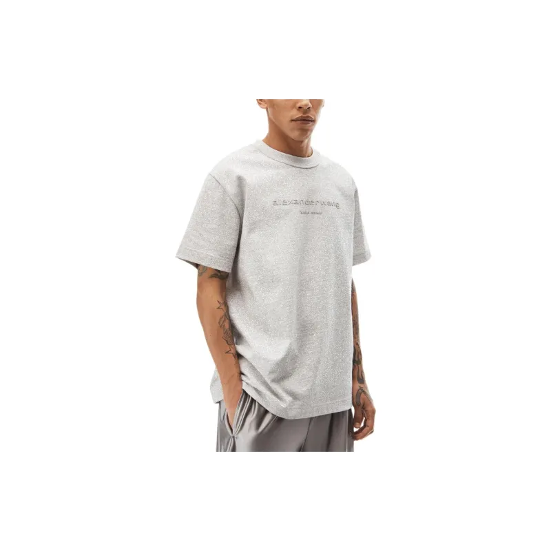 Alexander Wang Logo Printed Crewneck T Shirt-3
